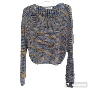 Made with Love by fct fuzzy crewneck long sleeve sweater size M